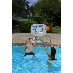 Poolmaster Splashback Poolside Basketball and Volleyball Game Combo