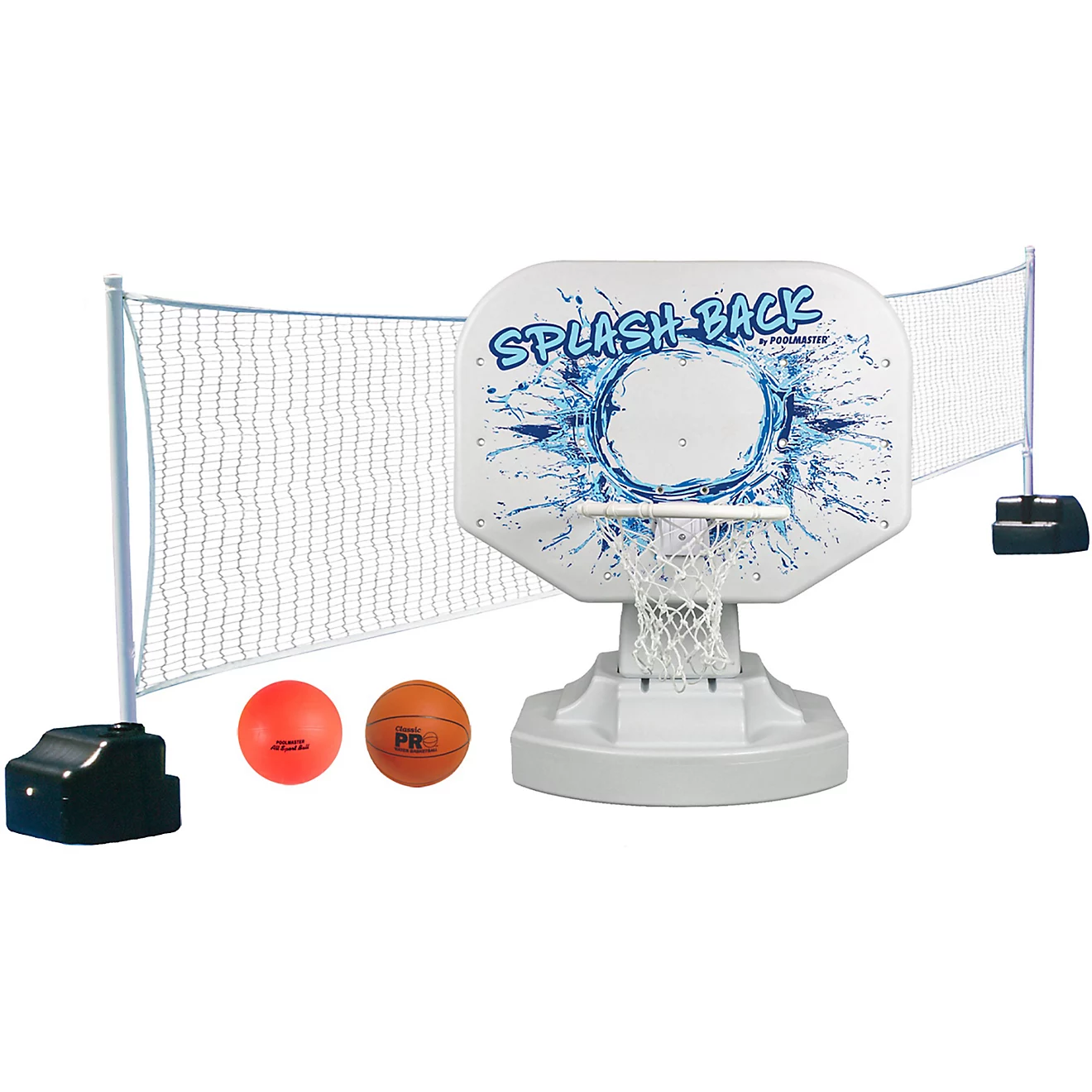Poolmaster Splashback Poolside Basketball and Volleyball Game Combo