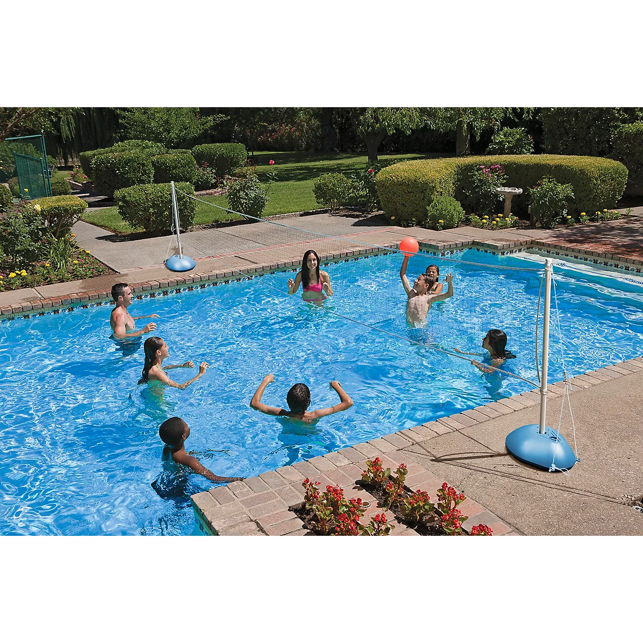 Poolmaster Across-Pool Volleyball/Badminton Game Combo