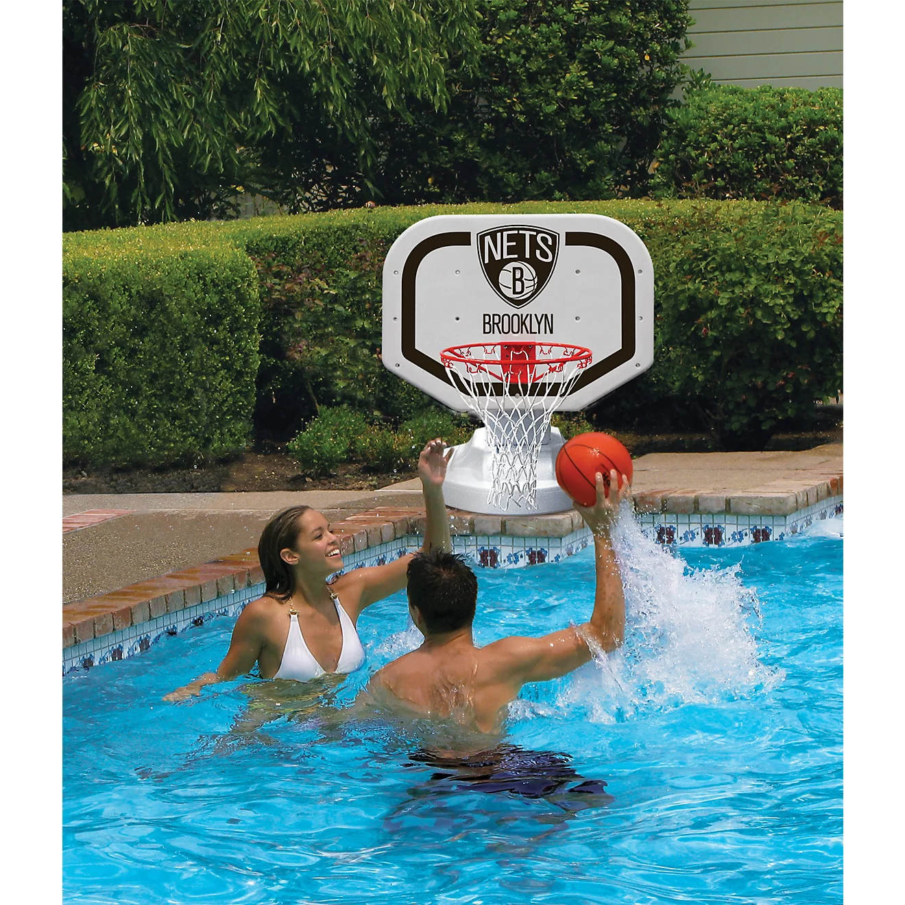 Poolmaster Brooklyn Nets NBA USA Competition-Style Poolside Basketball Game