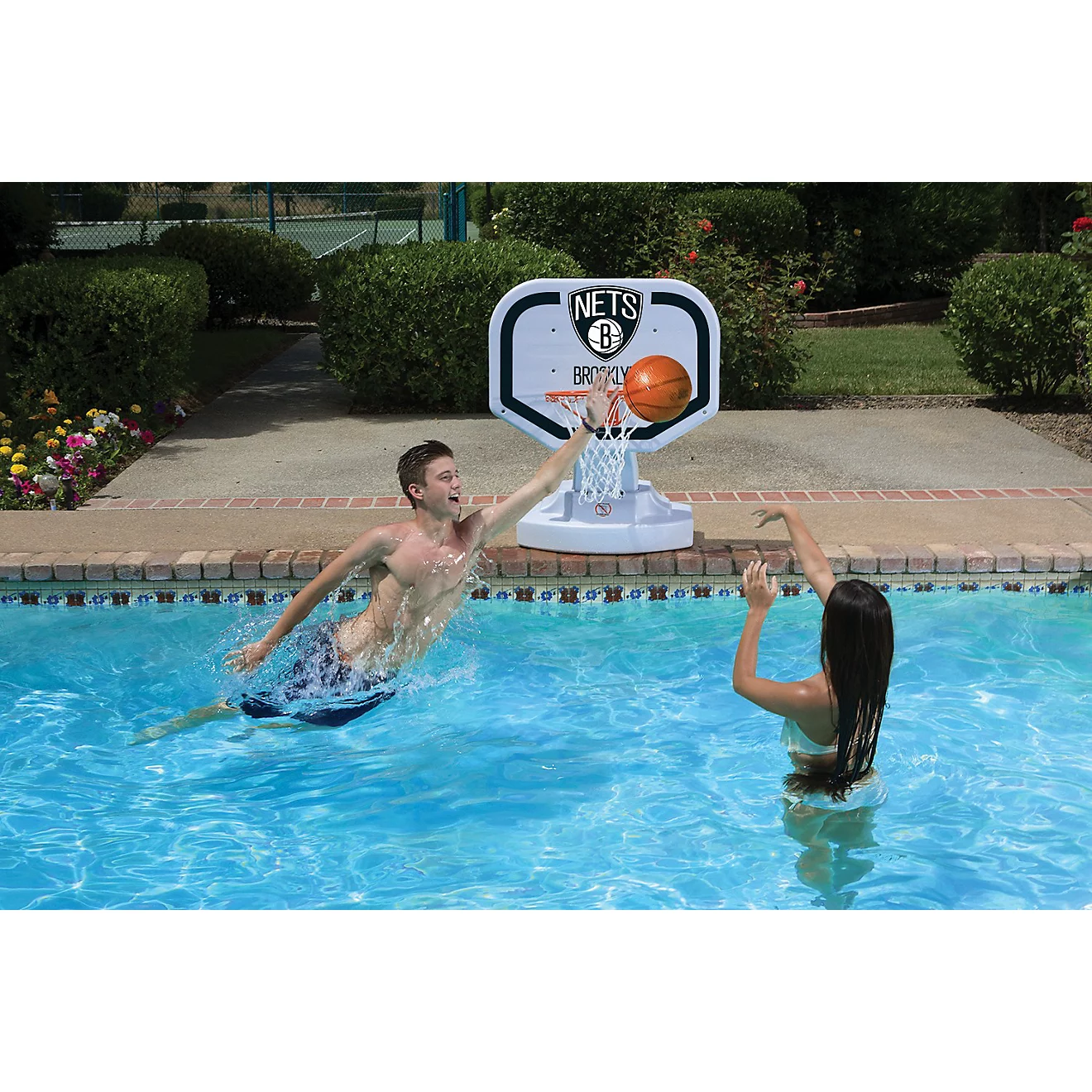 Poolmaster Brooklyn Nets NBA USA Competition-Style Poolside Basketball Game