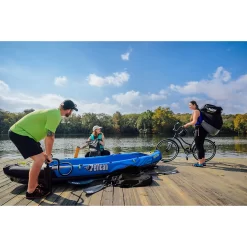 Pelican iESCAPE 110 11 ft Convertible Inflatable Sit-On-Top Tandem Kayak
