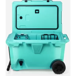 BruMate BruTank 55 qt Wheeled Cooler, Turquoise / Aqua 01