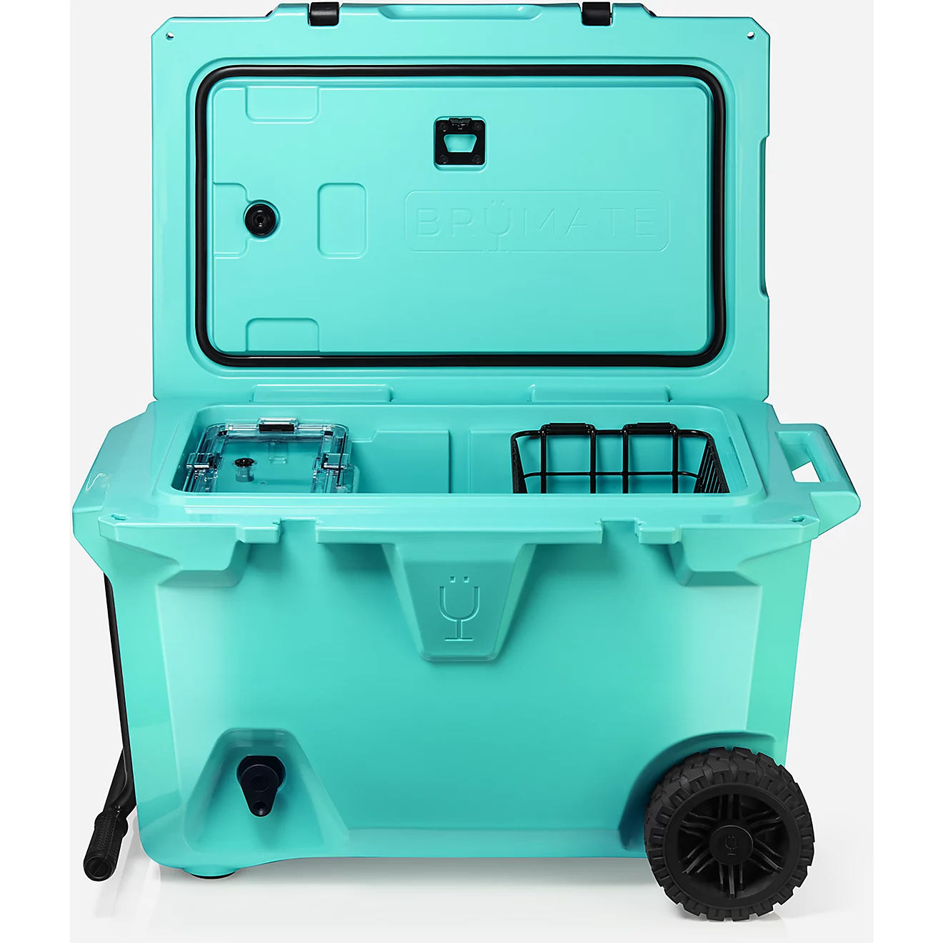 BruMate BruTank 55 qt Wheeled Cooler, Turquoise / Aqua 01