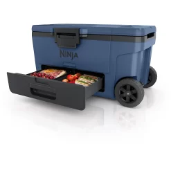 Ninja FrostVault 65qt Wheeled Cooler with Cold Dry Zone, Blue