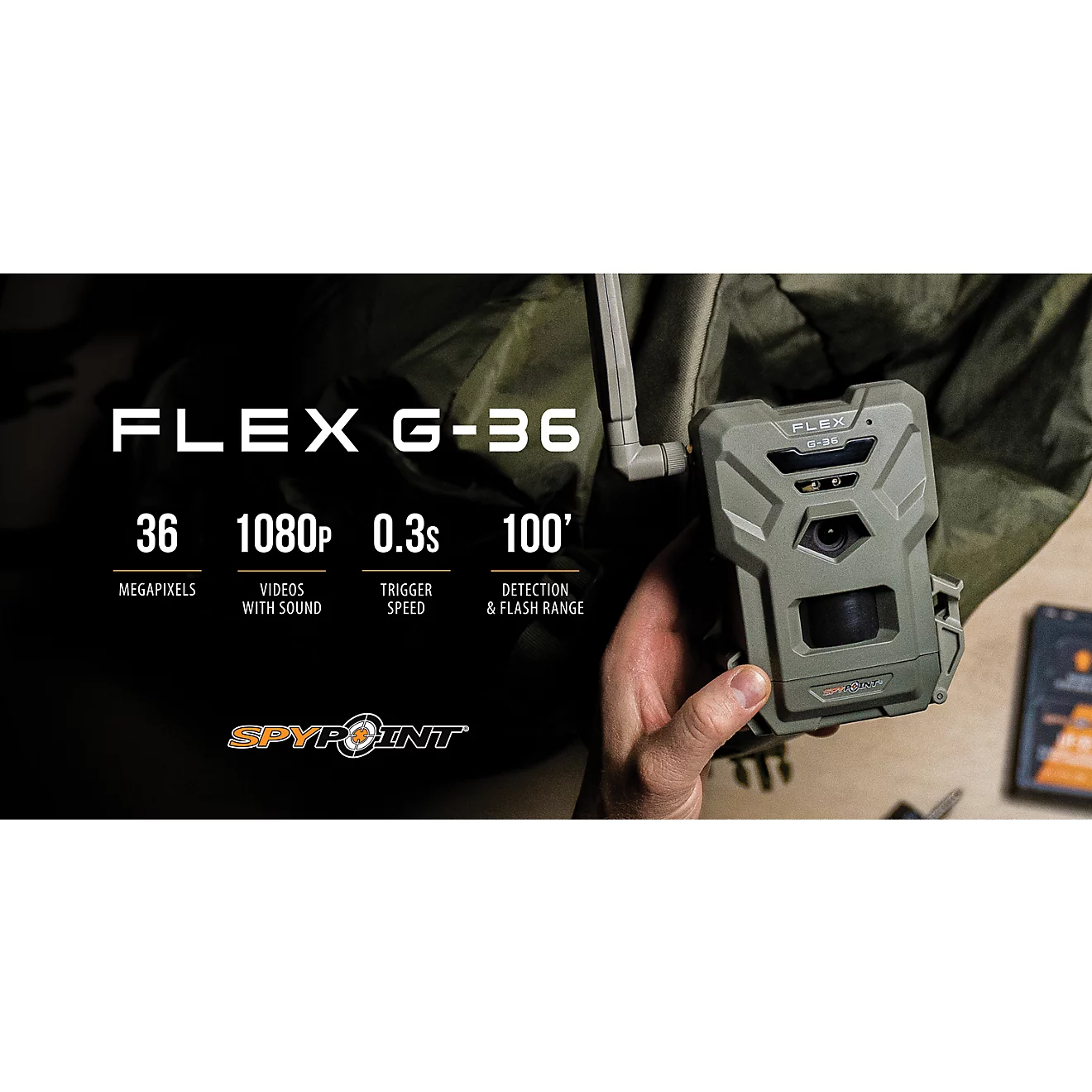 SpyPoint Flex G36 36.0 MP Cellular Game Cameras 2-Pack
