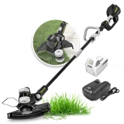 Sun Joe 24V-ST14 24-Volt IONMAX Cordless String Trimmer Kit, 12-inch, Multi-Angle Head, W/ 4.0-Ah Battery + Charger