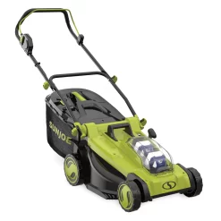 Sun Joe 24V-X2-17LM 48-Volt* IONMAX Cordless Lawn Mower Kit W/ Collection Bag, 17-inch, 6-Position, W/ 2 x 4.0-Ah Batteries + Charger