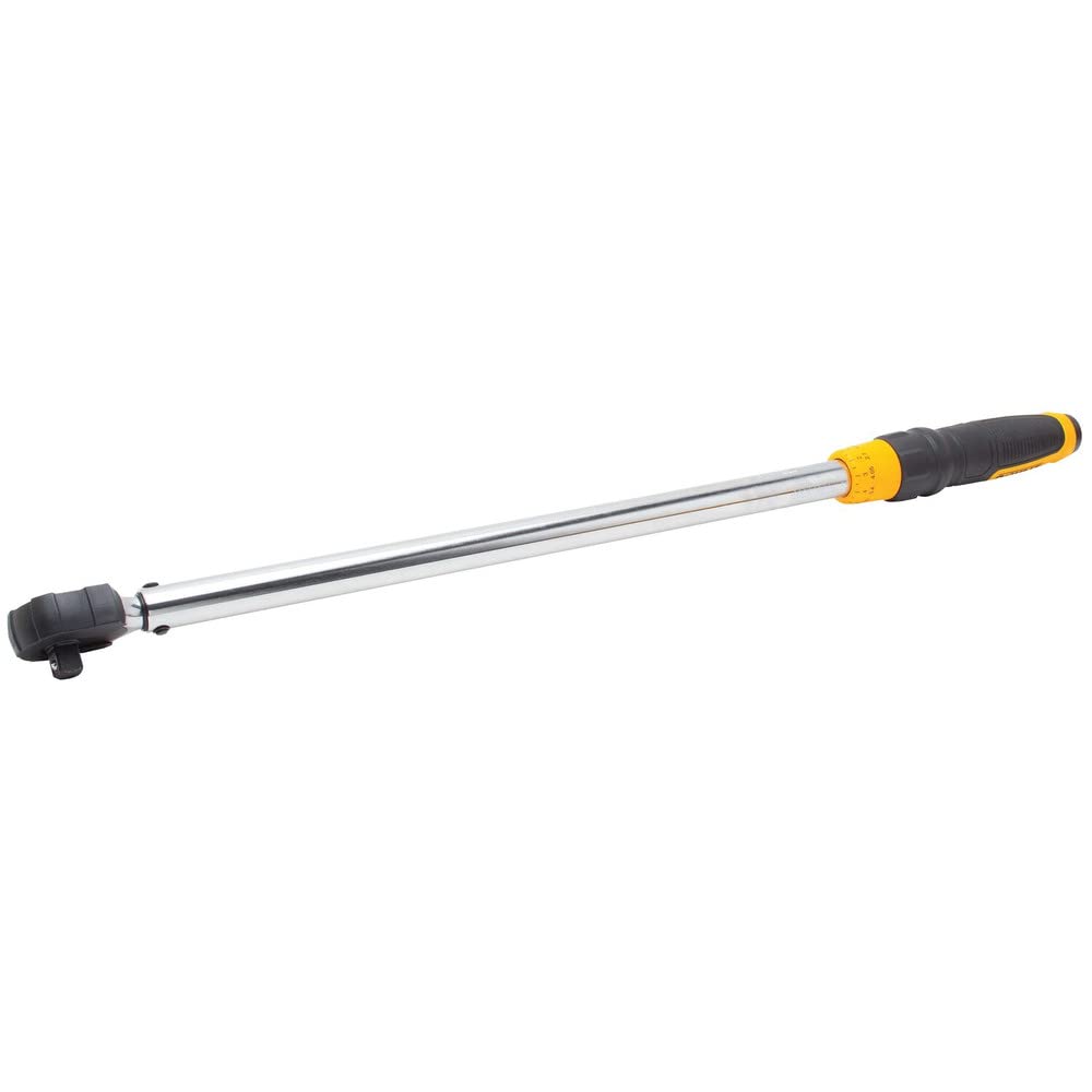 DEWALT Torque Wrench, Micro Adjust, 1/2" Drive, 50-250 FT-LB, (DWMT75462)