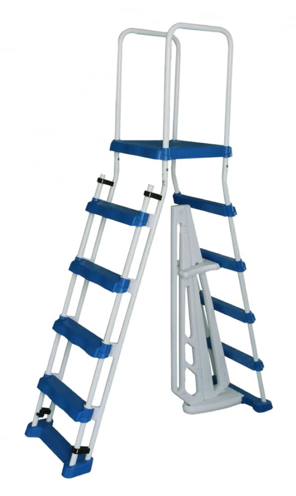 Swimline Above Ground Pool A Frame Ladder with Barrier for 48 Inch Pools | 87950