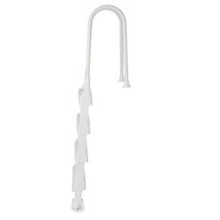 Vinyl Works Snap & Lock Pool Ladder, Plastic Step Ladder for Above Ground or In Ground Swimming Pool, White