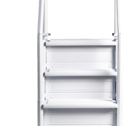 Poolzilla Premium Pool Step Ladder for Above Ground Pools - Deck Mounted Ladder w/Double Handrails