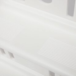 Vinyl Works 24 Inch in Pool Step Ladder, Adjustable Stair Entry System with Handrails and Non-Slip Surface, White