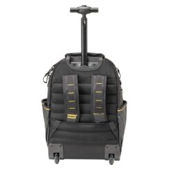 DeWalt Polyester/Tarpaulin Pro Backpack on Wheels Tool Bag 46 pocket Black/Yellow 1 pc