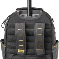DeWalt Polyester/Tarpaulin Pro Backpack on Wheels Tool Bag 46 pocket Black/Yellow 1 pc