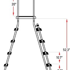 Swimline Above Ground Pool A Frame Ladder with Barrier for 48 Inch Pools | 87950