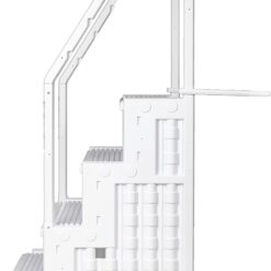 Poolzilla Premium Pool Step Ladder for Above Ground Pools - Deck Mounted Ladder w/Double Handrails