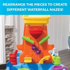 Step2 Car Wash Splash Center Blue Plastic Water Table for Toddlers