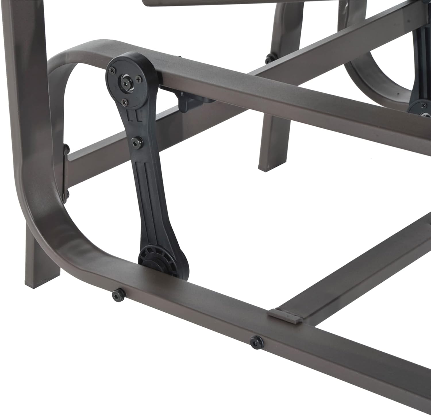 Outsunny Outdoor Glider Chair, Gliders for Outside Patio with Smooth Rocking Mechanism and Lightweight Construction for Backyard, Gray