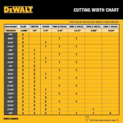 DEWALT Stacked Dado Saw Blade 8 Inch 12 Tooth (DW812DADO)