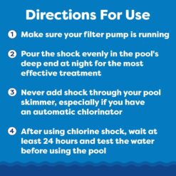 In The Swim Premium 3-in-1 Pool Shock - Di-Zap Contains Dichlor, Algaecide, and Stabilizer - 24 x 1 lb. Bags