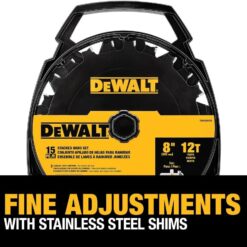 DEWALT Stacked Dado Saw Blade 8 Inch 12 Tooth (DW812DADO)