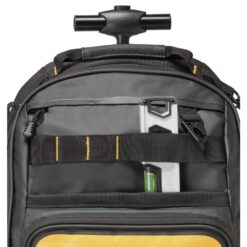 DeWalt Polyester/Tarpaulin Pro Backpack on Wheels Tool Bag 46 pocket Black/Yellow 1 pc