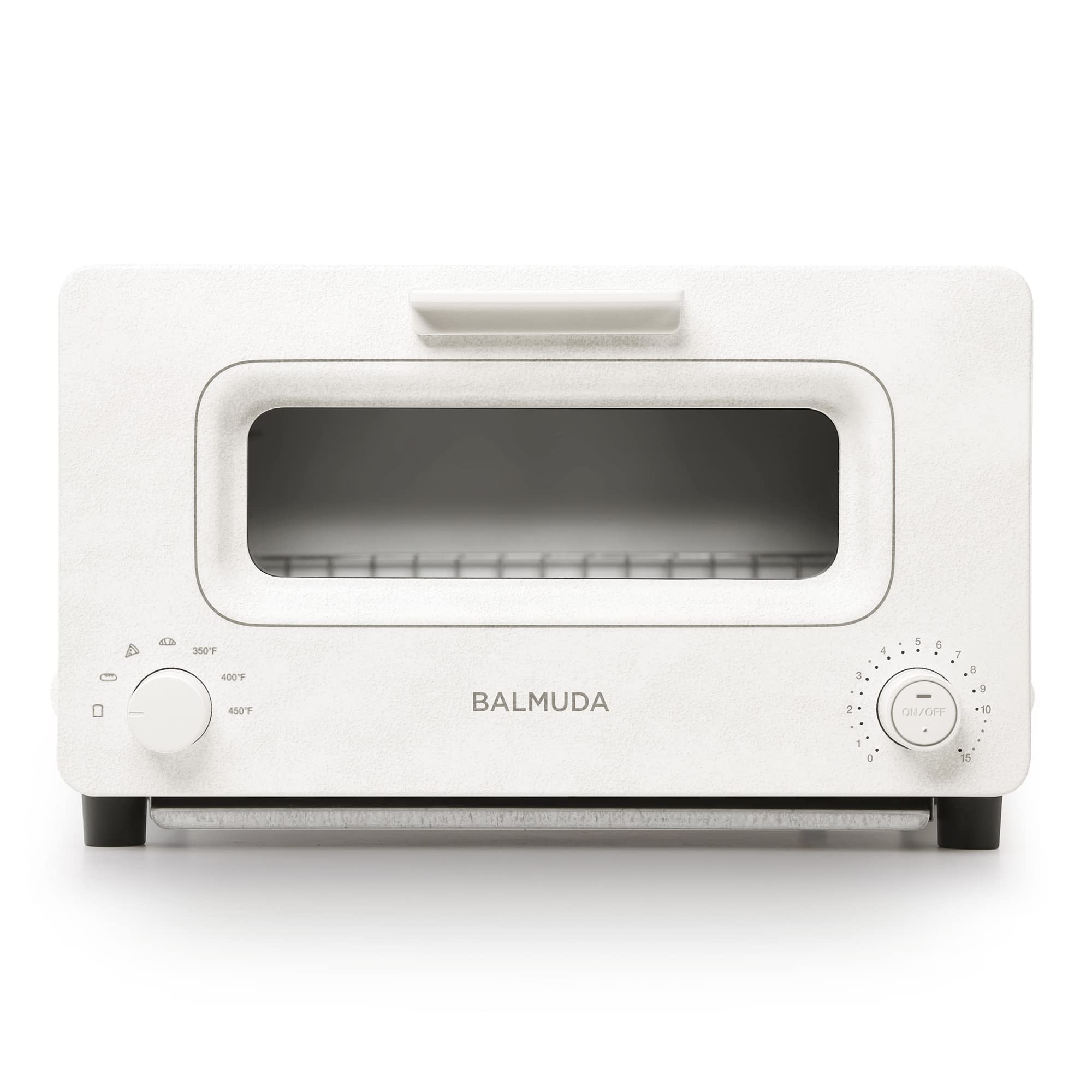 BALMUDA The Toaster, Steam Oven Toaster, 5 Cooking Modes, Precise Heat Control, Steam Technology, Baking Pan, US Version, White
