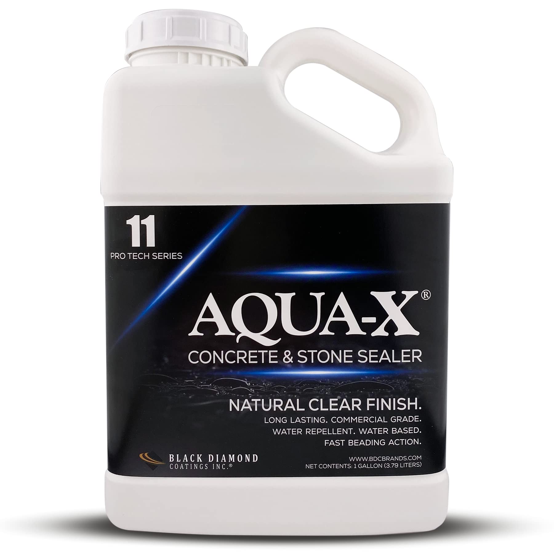 5 Gal. AQUA-X 11 Clear Penetrating Stone and Concrete Sealer, Natural Finish, Professional Grade, Fast Dry and Long Lasting Protection