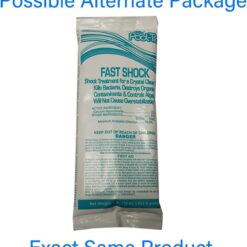 Rx Clear Mega Shock | 73% Calcium Hypochlorite | Kills Algae in Swimming Pools | 48 Pack