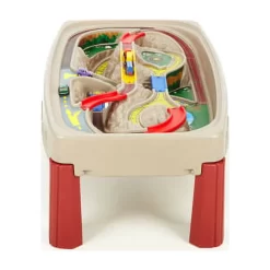 Step2 Deluxe Canyon Road Train Table and Chair Set Neutral Kids Outdoor Activity Table