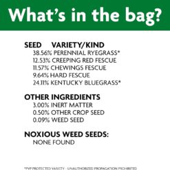 Scotts Professional Turfgrass Seed Sun and Shade Mix, Uncoated, 99.9% Weed Free, 50 lbs.