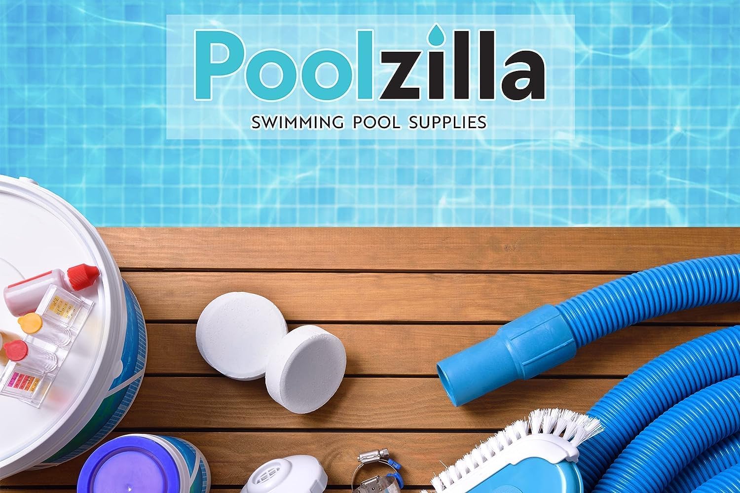 Poolzilla Three Tread Stainless Steel Pool Ladder Entry and Exit System for In-Ground Salt Water Swimming Pools