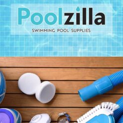 Poolzilla Premium Pool Step Ladder for Above Ground Pools - Deck Mounted Ladder w/Double Handrails