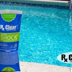 Rx Clear Super Shock for Swimming Pools | Chlorinator and Algaecide | 68% Calcium Hypochlorite Shock | 48 Pack