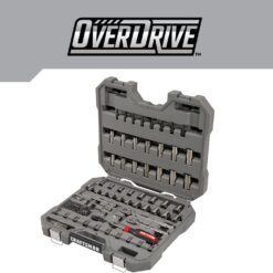 CRAFTSMAN OVERDRIVE 99-Piece Gunmetal Chrome Mechanics Tool Set, Standard SAE/Metric Socket Set, with Hard Case (CMMT99099)