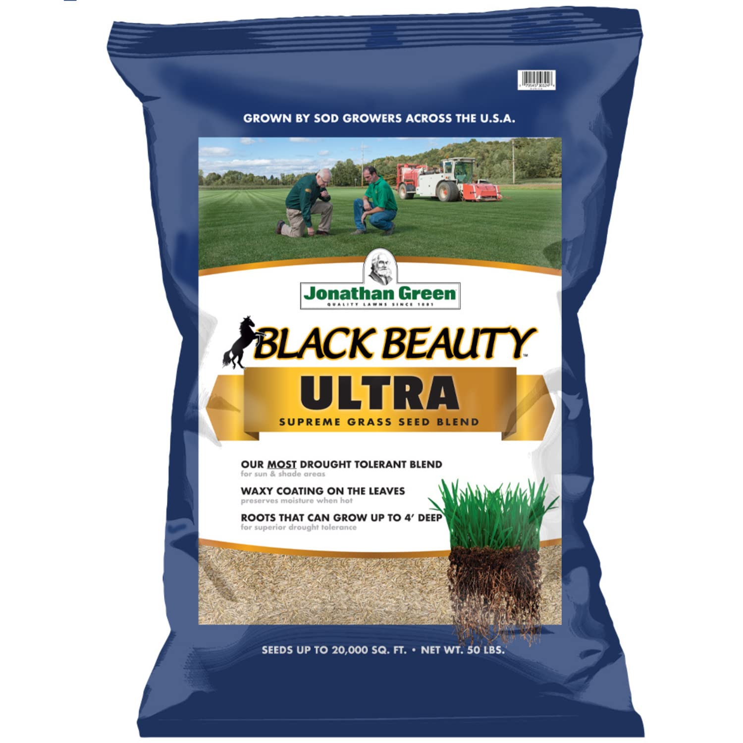 Jonathan Green (10324) Black Beauty Ultra Grass Seed - Cool Season Lawn Seed (50 lb)