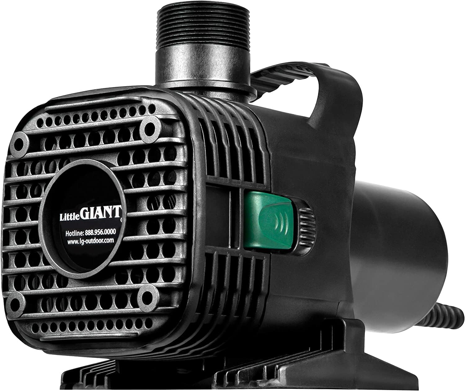 Little Giant F40-5500 115-Volt, 5540 GPH Wet Rotor Pump with 20-Ft. Cord for Ponds up to 5500 Gallons, Black, 566727