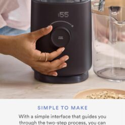 Nama M1 Plant Milk Maker – Homemade Oat, Seed, & Nut Milk Maker Machine – Blends & Strains in One Container – Black