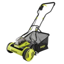 Sun Joe 24V-CRLM15 24-Volt IONMAX Cordless Push Reel Mower W/ Collection Bag | 15-inch | W/ 4.0-Ah Battery + Charger