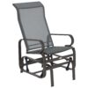 Outsunny Outdoor Glider Chair, Gliders for Outside Patio with Smooth Rocking Mechanism and Lightweight Construction for Backyard, Gray