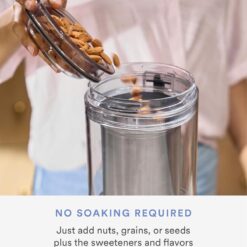 Nama M1 Plant Milk Maker – Homemade Oat, Seed, & Nut Milk Maker Machine – Blends & Strains in One Container – White