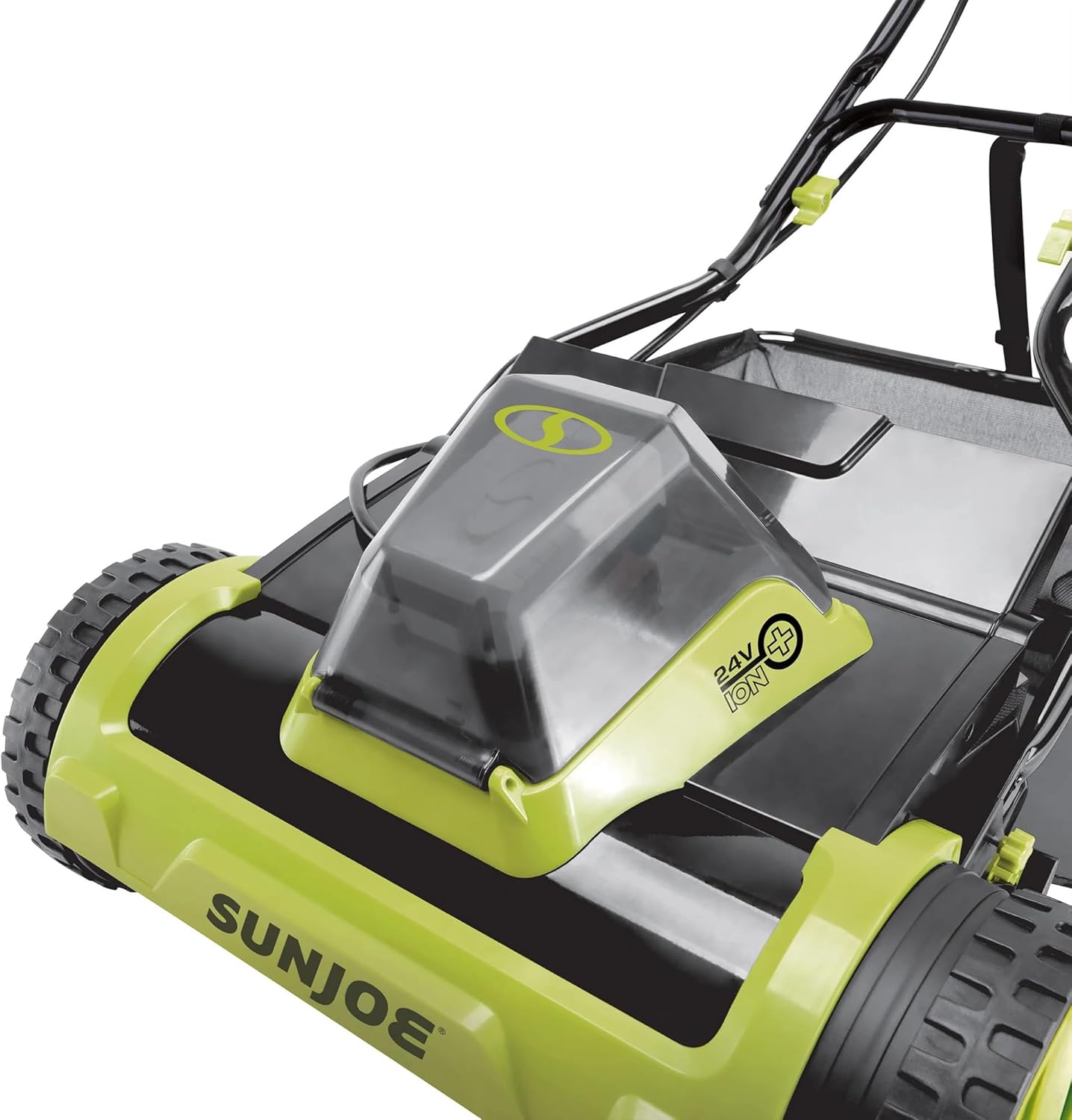Sun Joe 24V-CRLM15 24-Volt IONMAX Cordless Push Reel Mower W/ Collection Bag | 15-inch | W/ 4.0-Ah Battery + Charger