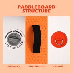 FunWater Inflatable Ultra-Light Stand Up Paddle Board for All Skill Levels with Premium SUP Paddleboard Accessories