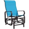Outsunny Outdoor Glider Chair, Gliders for Outside Patio with Smooth Rocking Mechanism and Lightweight Construction for Backyard, Blue