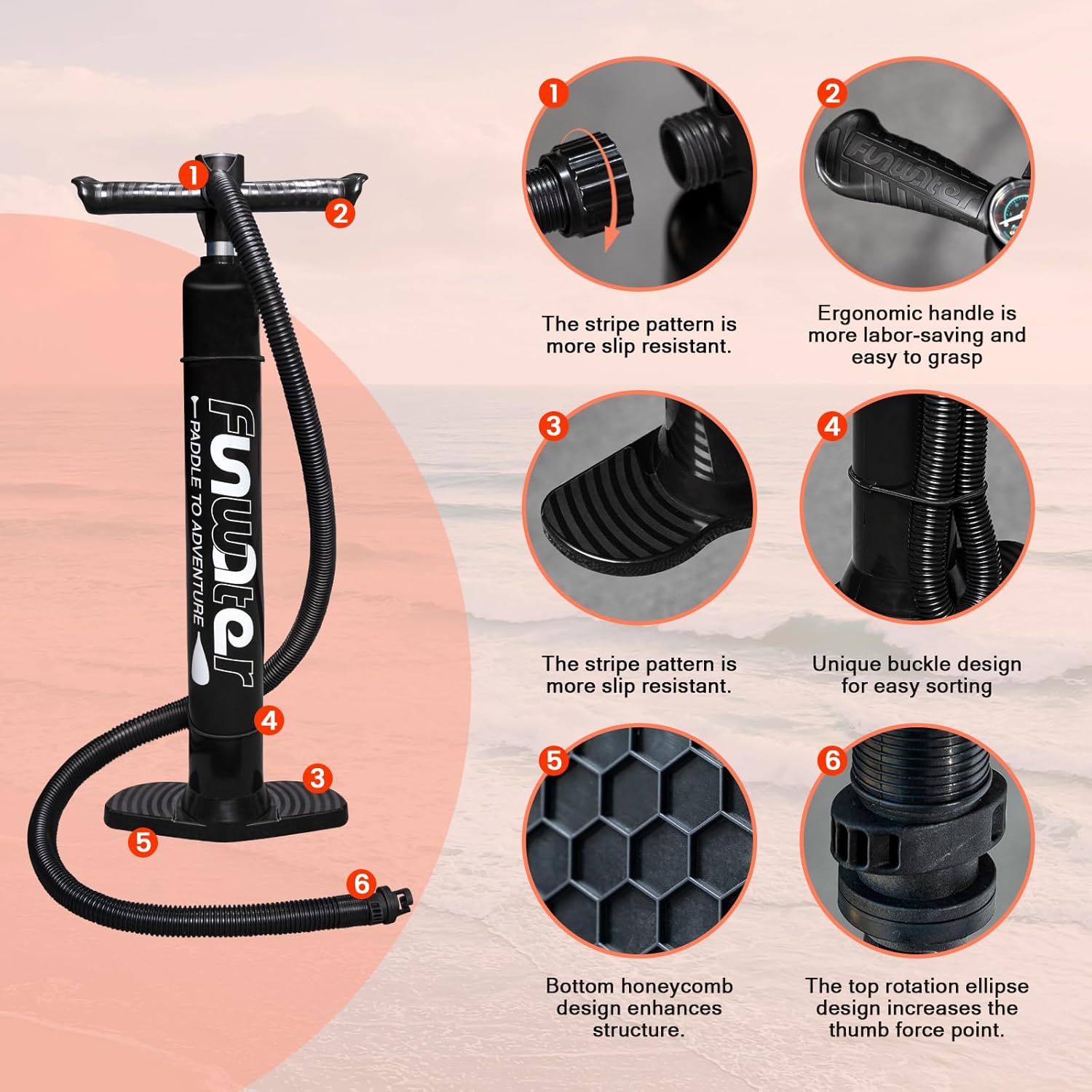 FunWater Inflatable Ultra-Light Stand Up Paddle Board for All Skill Levels with Premium SUP Paddleboard Accessories