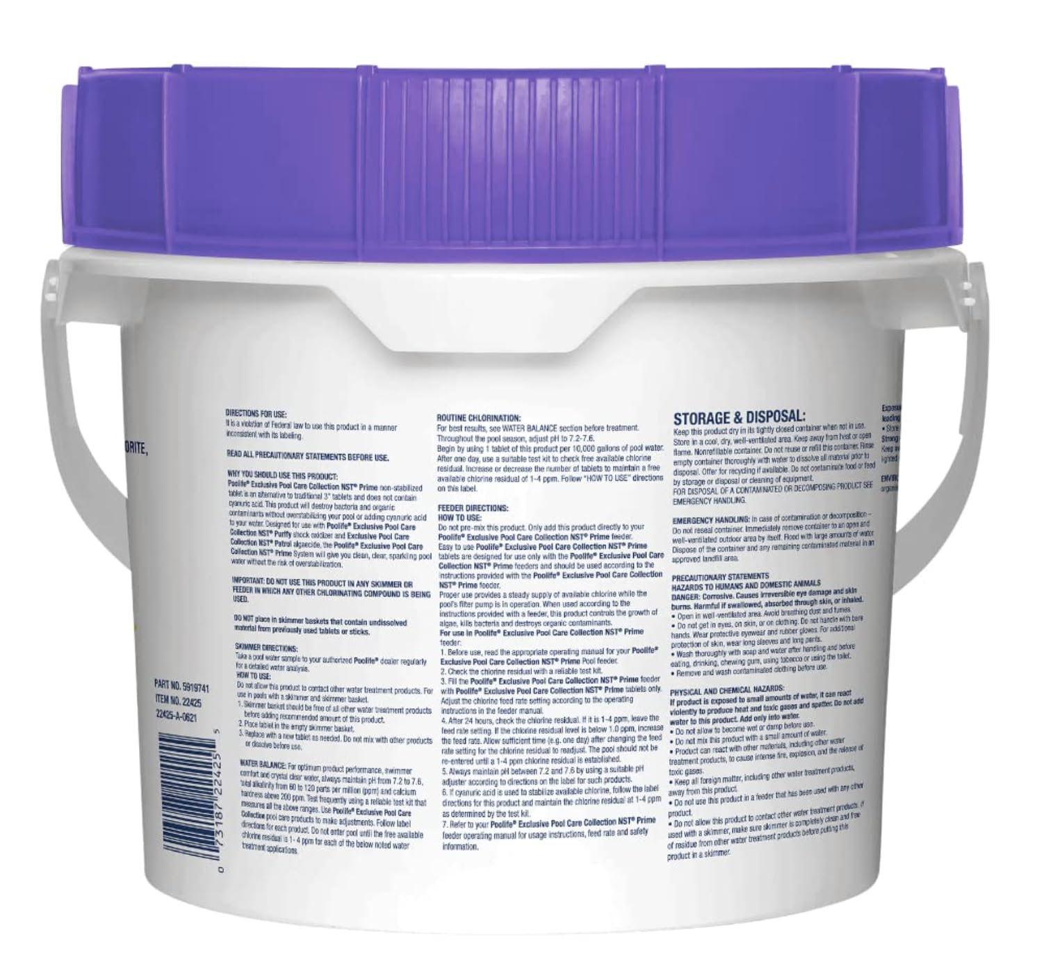 Poolife NST Prime Tablets (20.2 lb) White