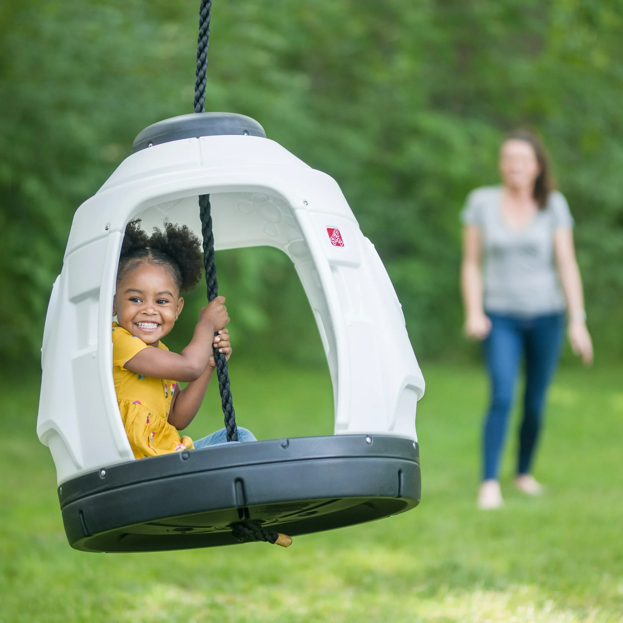 Step2 Space Capsule Outdoor Plastic Kids Tree Swing or Backyard Playhouse