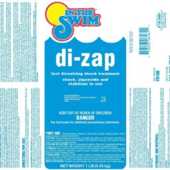 In The Swim Premium 3-in-1 Pool Shock - Di-Zap Contains Dichlor, Algaecide, and Stabilizer - 24 x 1 lb. Bags