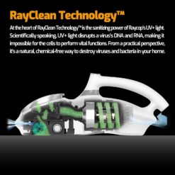 Raycop RN Bed Vacuum Cleaner with UV Light and Pulsating Brush Technology for Pet Hair Cleaning - 15Kpa Powerful Suction